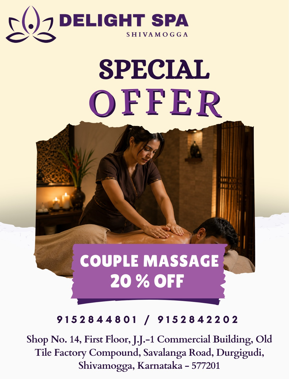 Nuru Massage special offer at Delight Spa in Shivamogga,  Karnataka